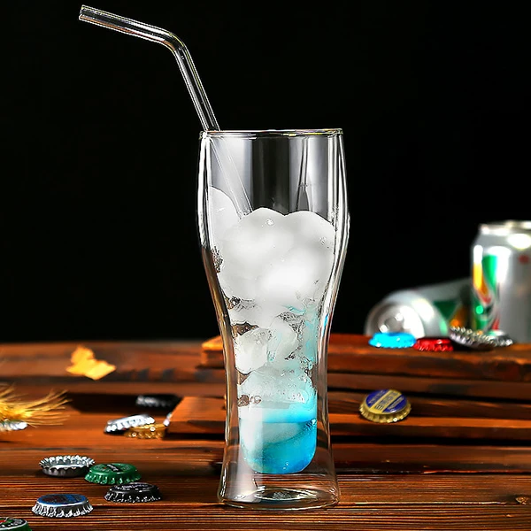 
high quality double THICK walled hand blown beer glasses 