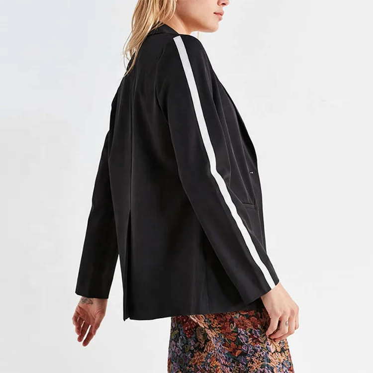 Custom Ladies Coat Long Sleeve Slim Single Breasted Casual Women Blazer