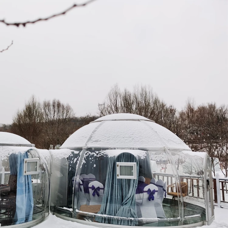 Professional Manufacturer Transparent Half Sphere Dome Tent Glamping