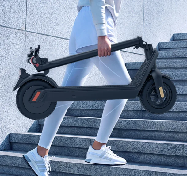 OEM logo removable battery 10 inch LED light folding e-scooter 800 w electric scooter for student