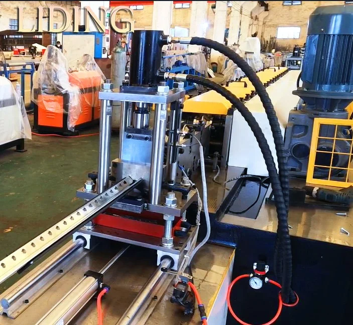 Industrial Fully Automatic Supermarket Shelves Storage Rack Roll Forming Machine steel storage shelf roll forming machine