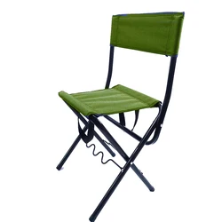 YILU Stadium Seat Camping Stool  Portable Backrest Folding Fishing Chair With  Rod Holder For Fishing Beach
