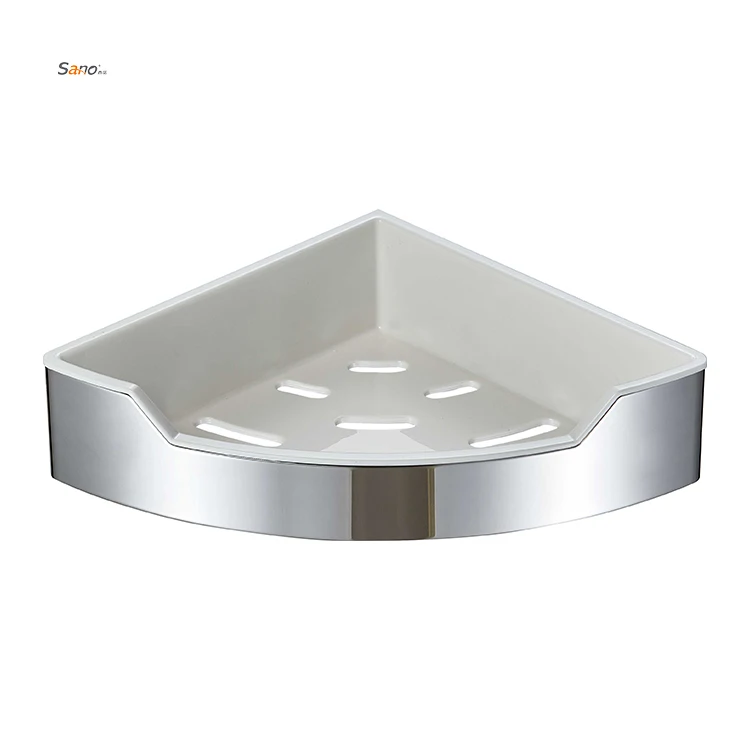 High Quality Stainless Steel Corner Shelf Bracket Shelves Soap Dish Shampoo Basket Wall Mounted Bathroom Shower Caddy