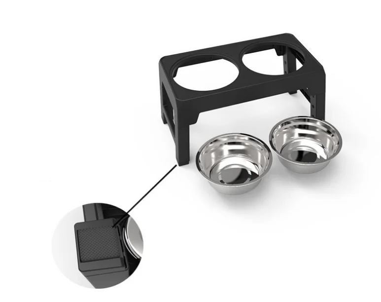 Elevated Pet Bowls Adjustable Dog Stand Raised Food and Water for Small Medium Large Slow Feeder Folding Lift Table Pet Bowl
