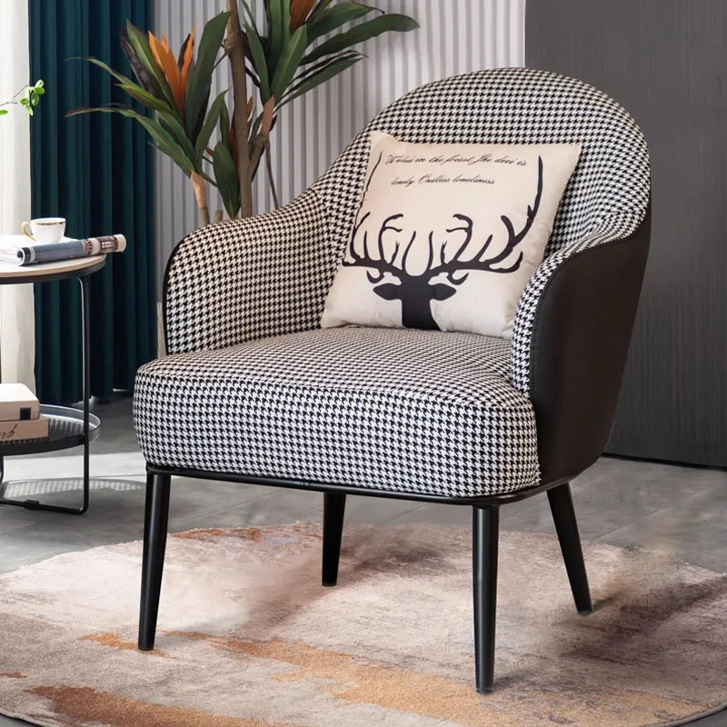 Living Room Comfortable Chairs Simple Single Soft Lounge Chairs Arm Leisure Chair