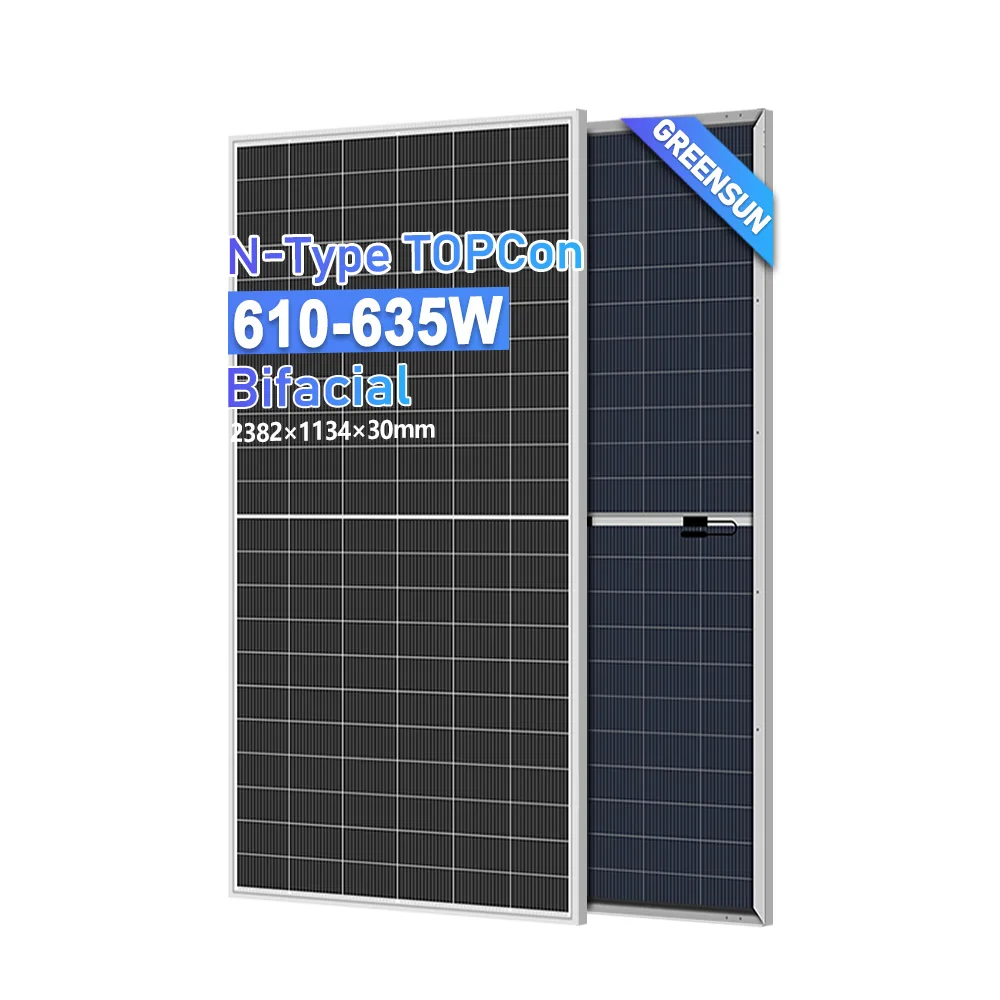 Top-tier Grade A N-Type Bifacial 132Cells 610w 615w 630w Solar Power Panel Wholesale in Alibaba