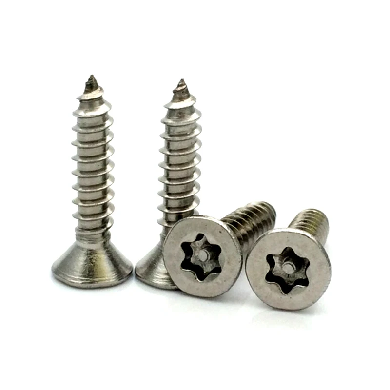 M2.9-M4.8 Stainless Steel 304 Countersunk Head Torx Hexalobular Socket Anti-theft Self Tapping Screws