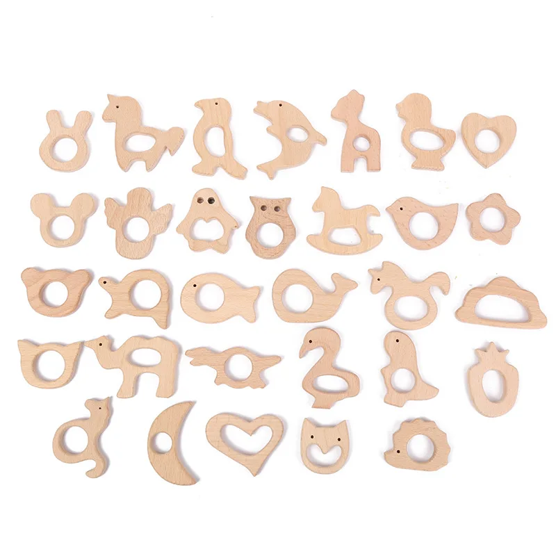 
Wooden Teether Baby Teething Pendant Toys Animal Beech Bracelet Gym For Children Goods Baby Accessories  (1600080249987)