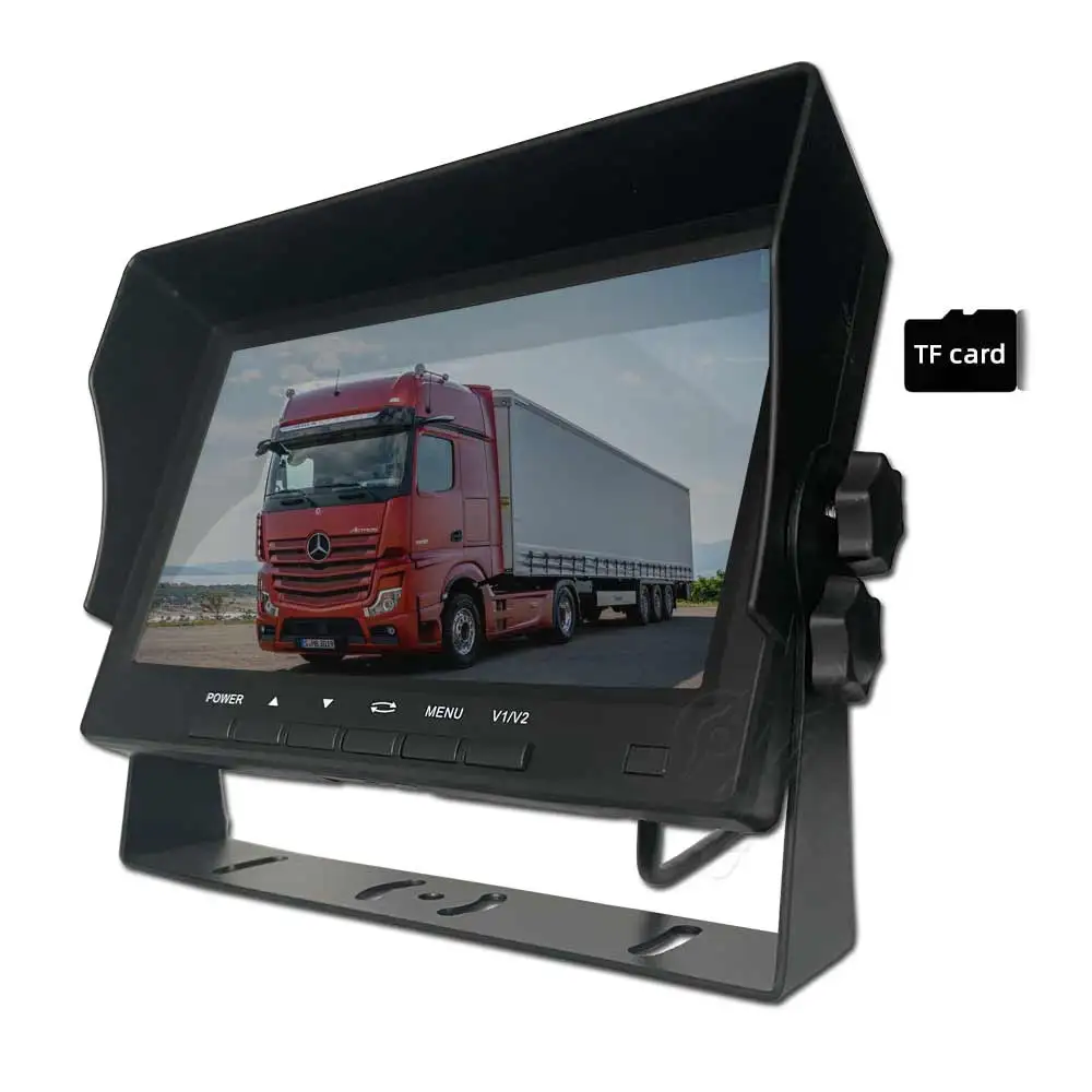1024*600 High Definition AHD Split Screen Car Monitor DVR Monitor 7 Inch Car LCD Monitor for Truck Forklift Bus