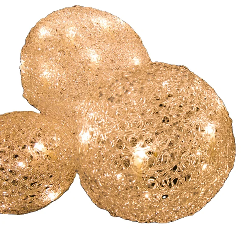 Acrylic luminous ball LED decorative light 15CM20CM25CM factory customized
