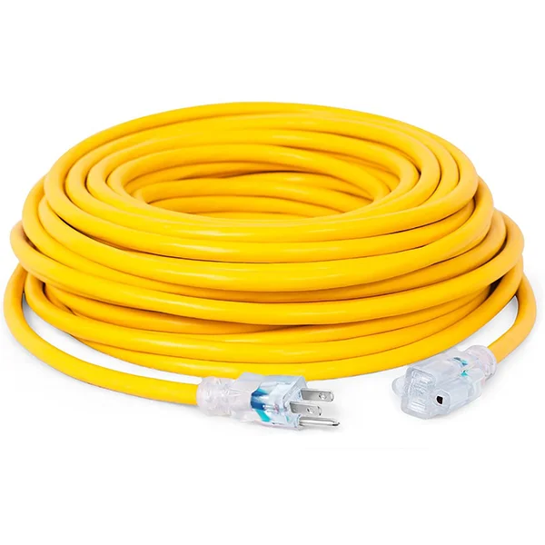 Heavy Duty 12/3 25ft 50FT Power Retractable Electrical Outdoor 125V  Waterproof Extension Cord