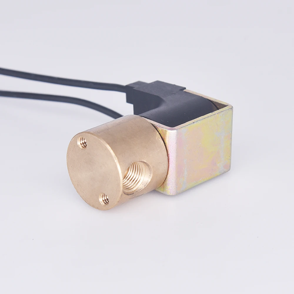 XLJ Customize 12V  Brass gas air solenoid control valve  3 way  direct acting valve