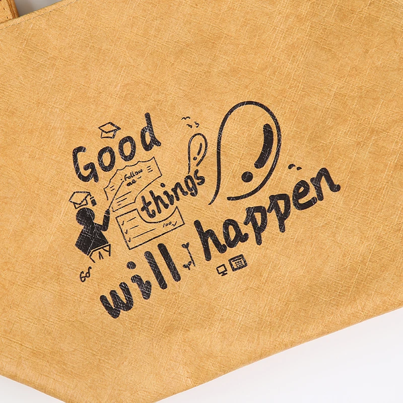 Laminated non woven tyvek custom pattern printing reusable mini waterproof eco dupont tyvek fabric paper shopping tote bag