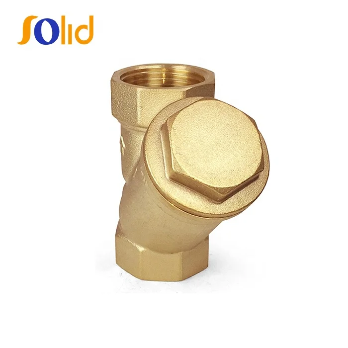Yellow Brass Y Type Strainer Filter