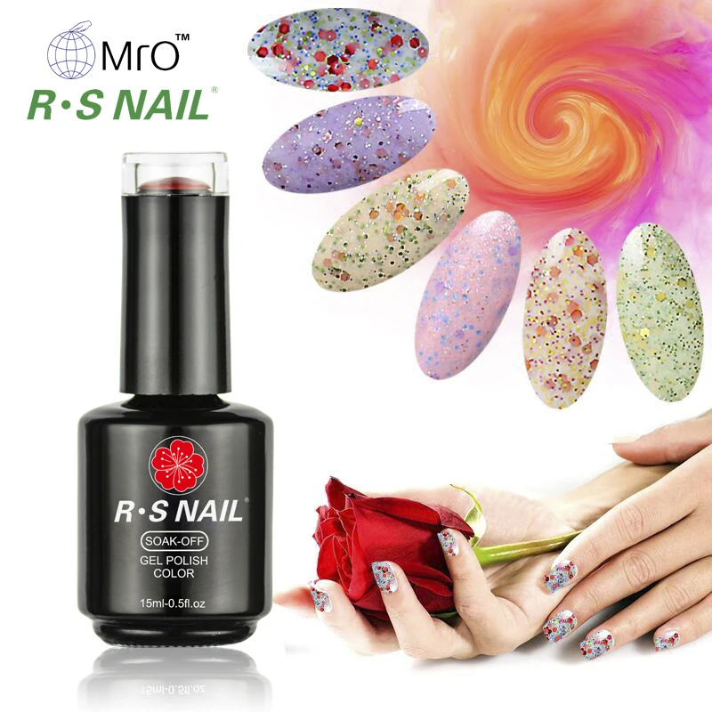 Бесплатный образец RS Nail heyuan Завод УФ Гель-лак для ногтей сырный гель лак 8 мл/10 мл/15 мл индивидуальная