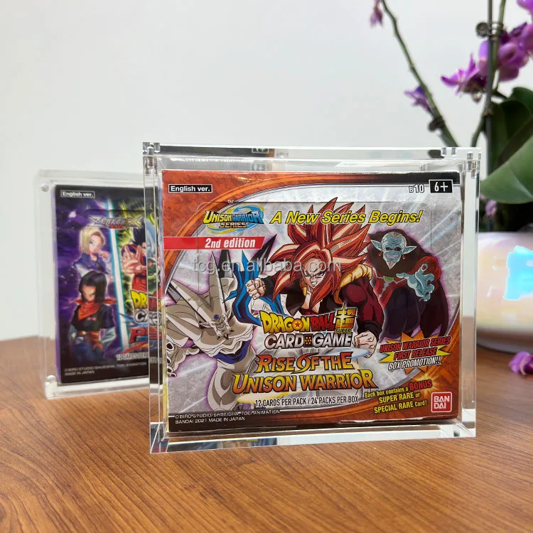 Оптовая Продажа с фабрики TCG Dragon Ball Супер карточная игра Fusion World Booster Box акриловый чехол на заказ Super Z акриловая коробка