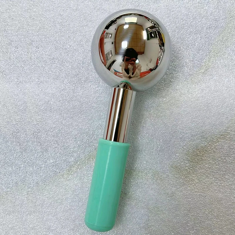 Stainless Steel Facial Beauty Ice Ball Stick Edema Removal Face Massager Cryo Massage Tools Body Neck Skin Care Home Spa Roller