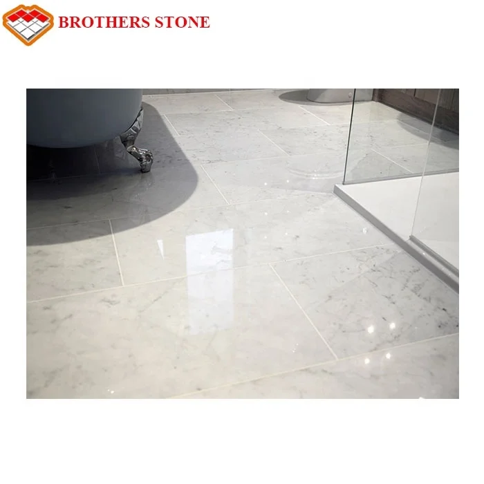 2021 Construction material China supplier carrara white marble, white marble slab for countertop
