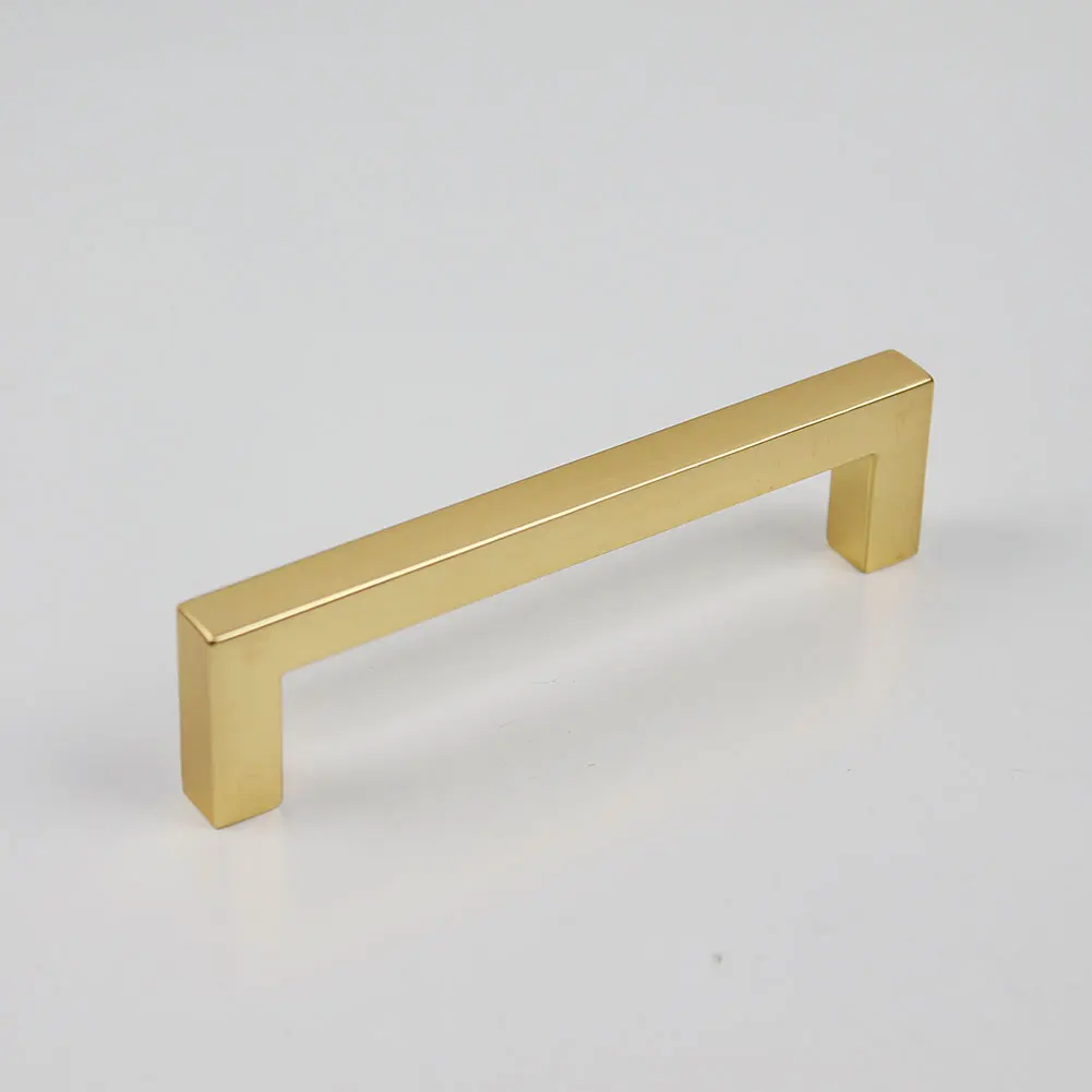 Solid Base Living Room Handle Pull Bedroom Handle Zinc Alloy Modern Stainless Steel Kitchen Furniture Handle