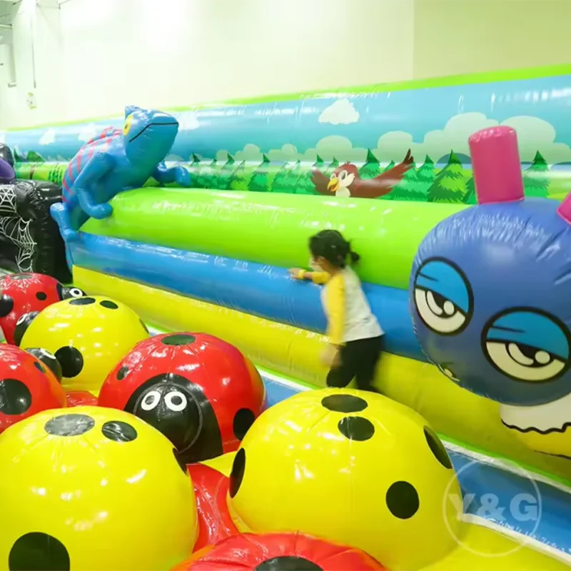 Y&G rental amusement park inflatable attraction indoor jumping playground Amusement Park Party large inflatable adventure park