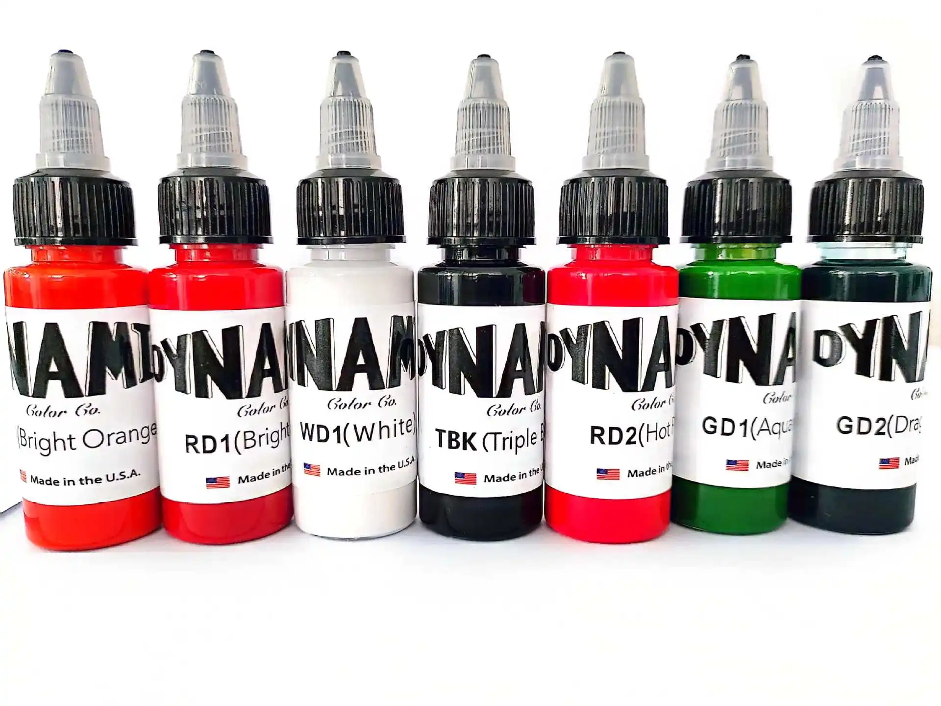 Hot selling dynamic ink tattoo pigment master 14 color permanent makeup pigment set semi permanent PMU ink label tabletop tattoo
