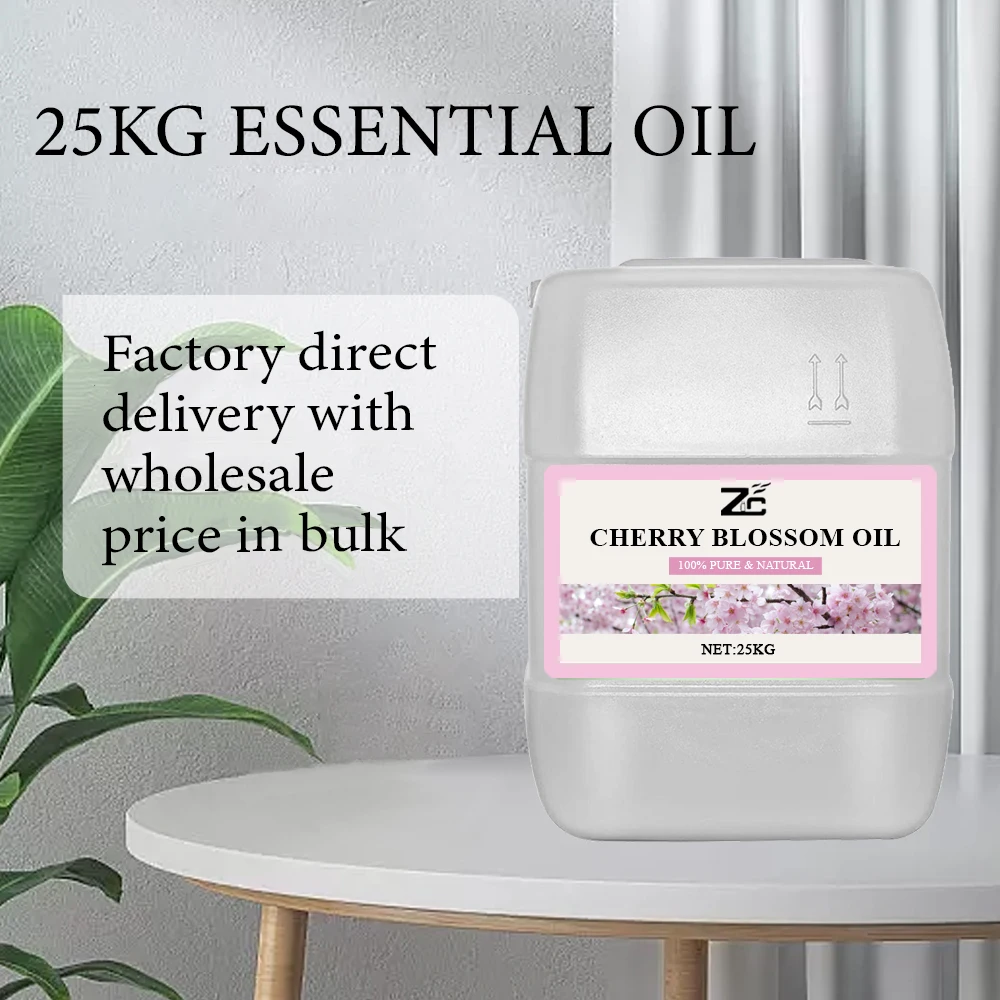 Manufacturer Factory Price Cherry Blossom Essential Oil Perfume Cherry Blossom Flavor Fragrance Oil for Making Candle Soap