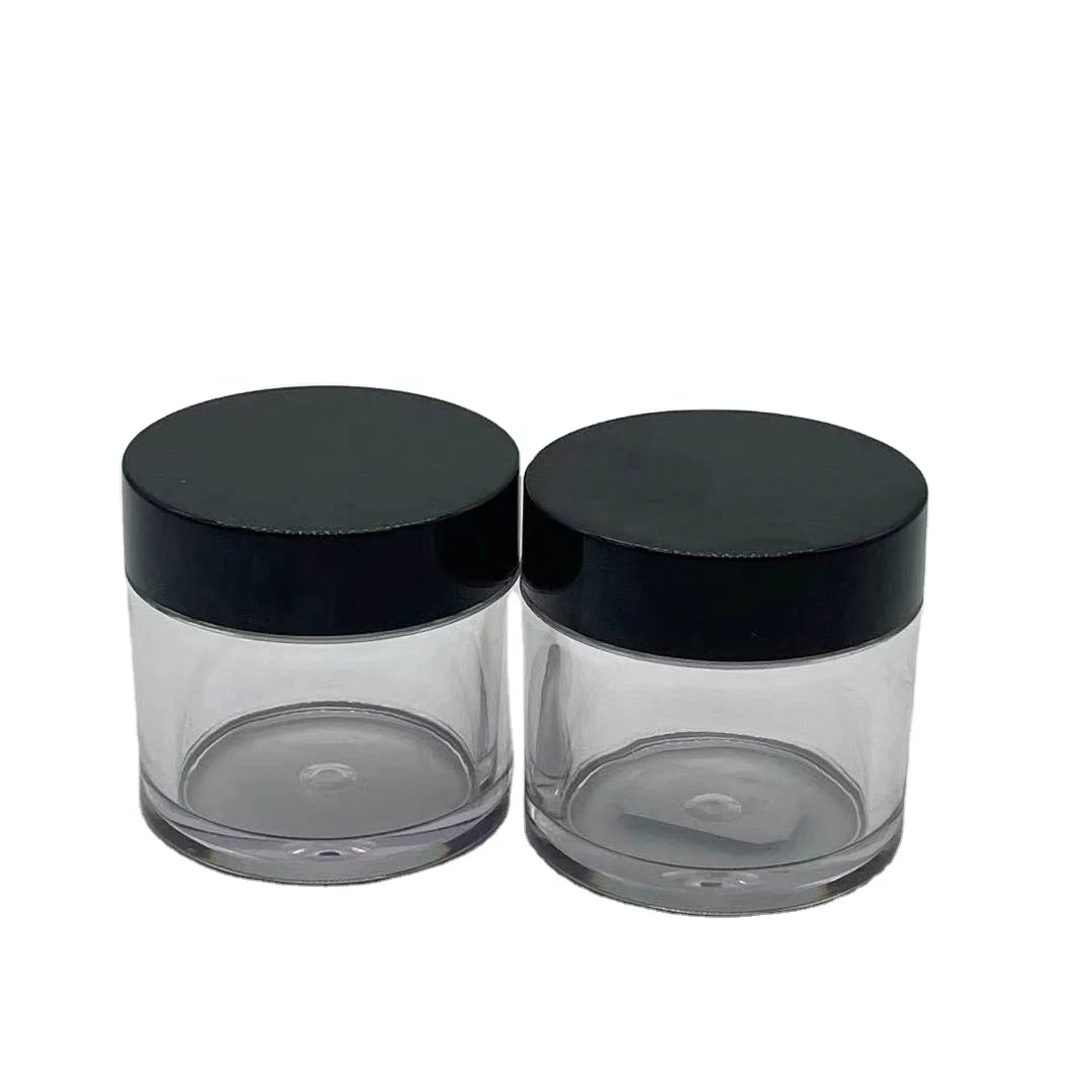 
0.5oz 1oz 2oz 3oz 4oz 5oz 6oz 8oz hair black cream containers cosmetic petg jars with matte gold lid 