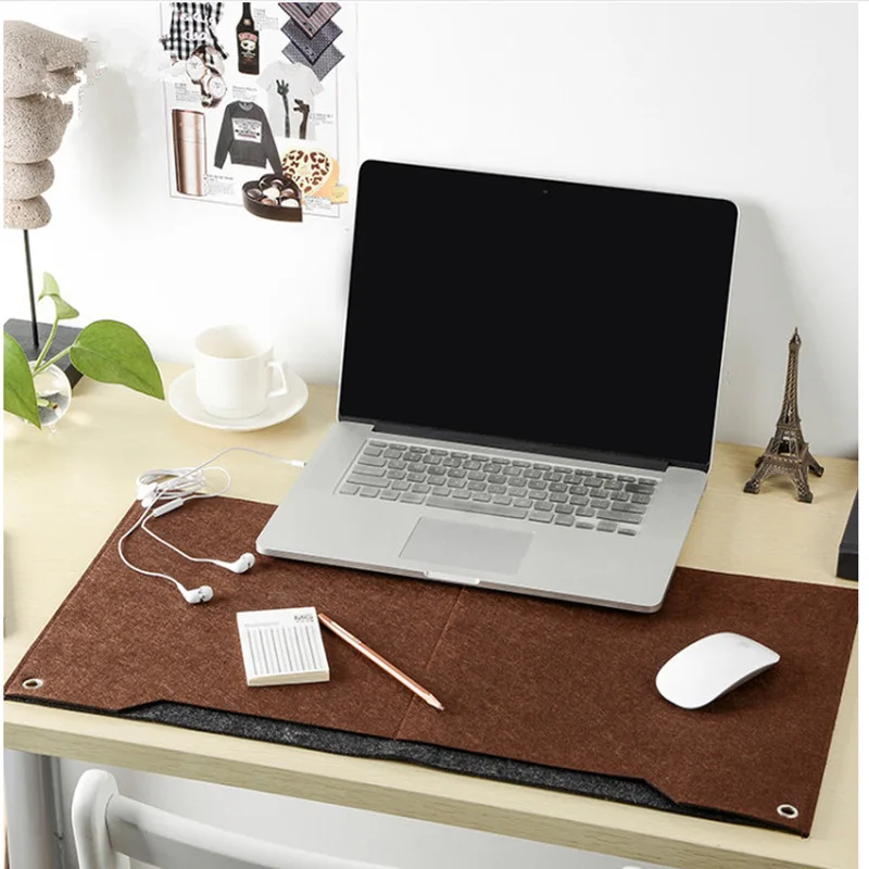 eco-friendly felt wool large desk mat with high quality