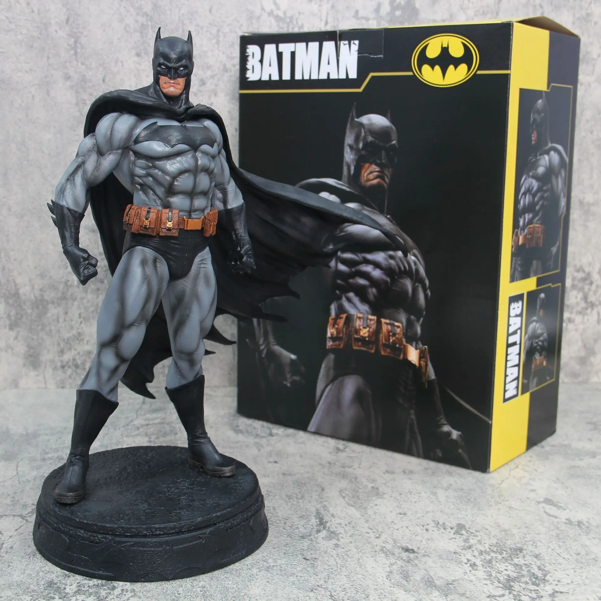 Wholesale Marvels Sculpture Life Small Size 38cm Bat-man Dark Knight Figure Bat-man Statue For Decoration