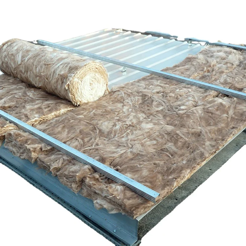 insulation glass fiber chocolate color glass wool  R11 R19 R21 R30 glass wool blanket 381mm 430mm 584mm width