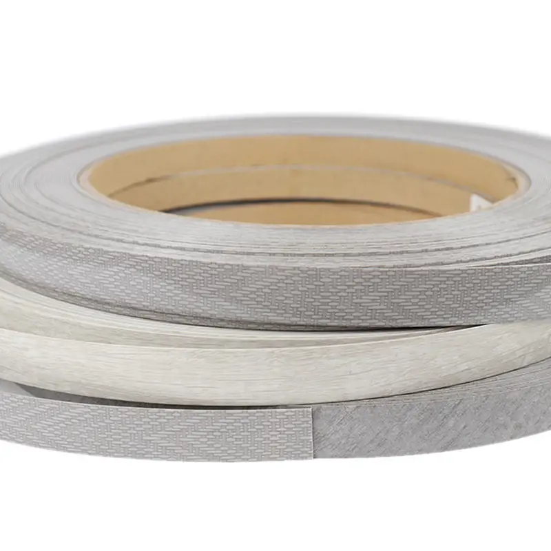 1mm Metal Plastic Brushed Table Cabinet 3d Furniture Strip Gold Custom MDF Acrylic Abs Pvc Veneer Edge Banding Tape For Plywood