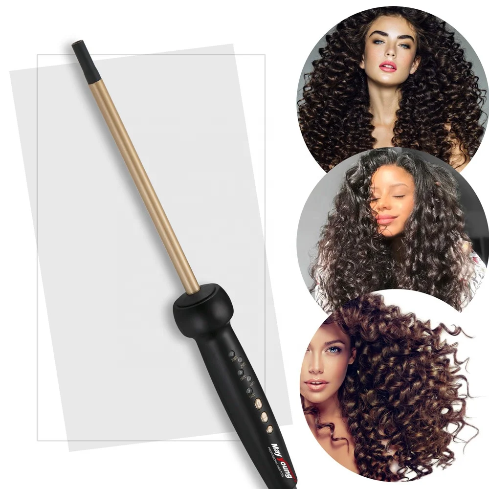 Professional Ceramic Mini Hair Fluffy Pencil Flat Iron Hair Curler