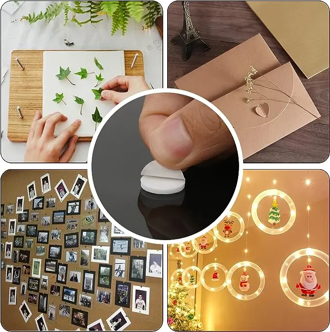 Custom EVA Adhesive Foam Dots Double-Sided Adhesive White Round Foam Tapes Adhesive Sticker Mini Glue Dots