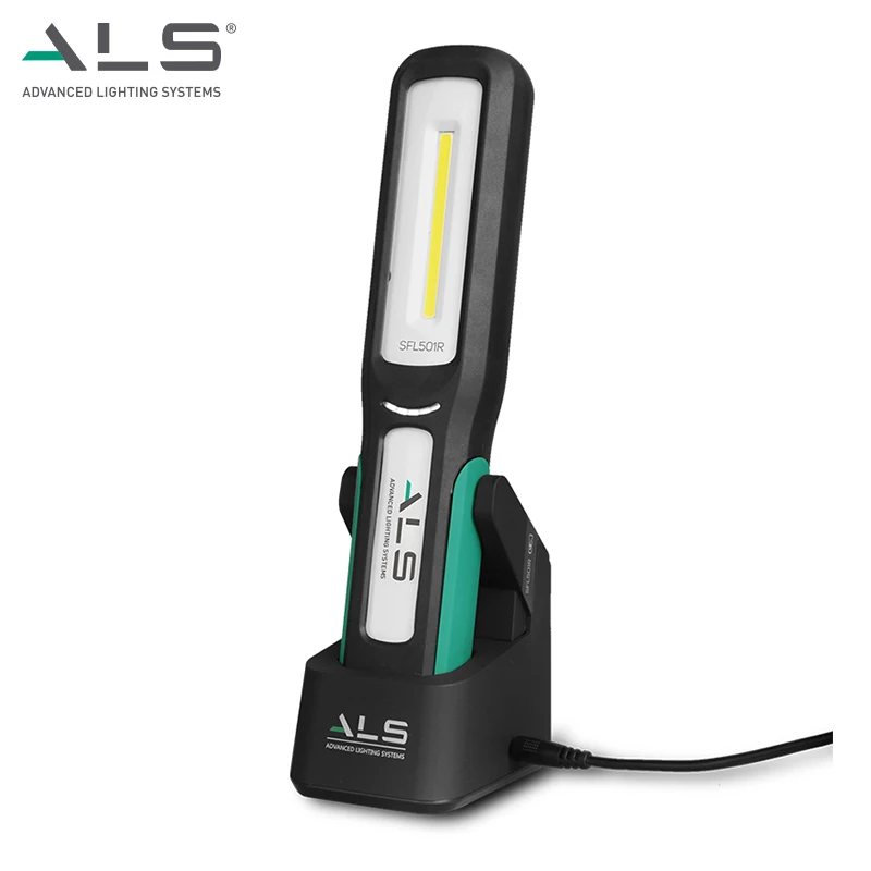 Магнитный перезаряжаемый ударопрочный рабочий светильник ALS 500lm