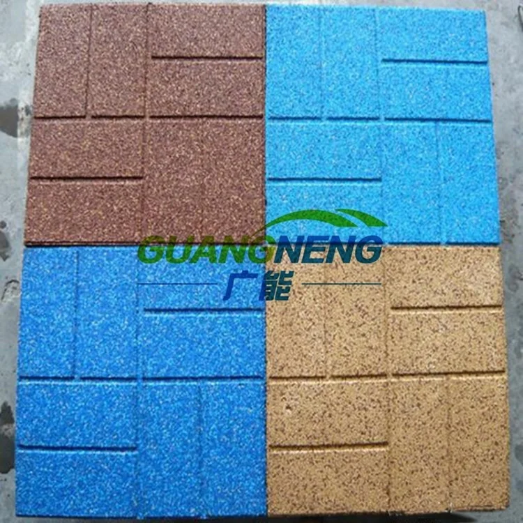 anti slip Walkway Garden square Rubber pavers mat