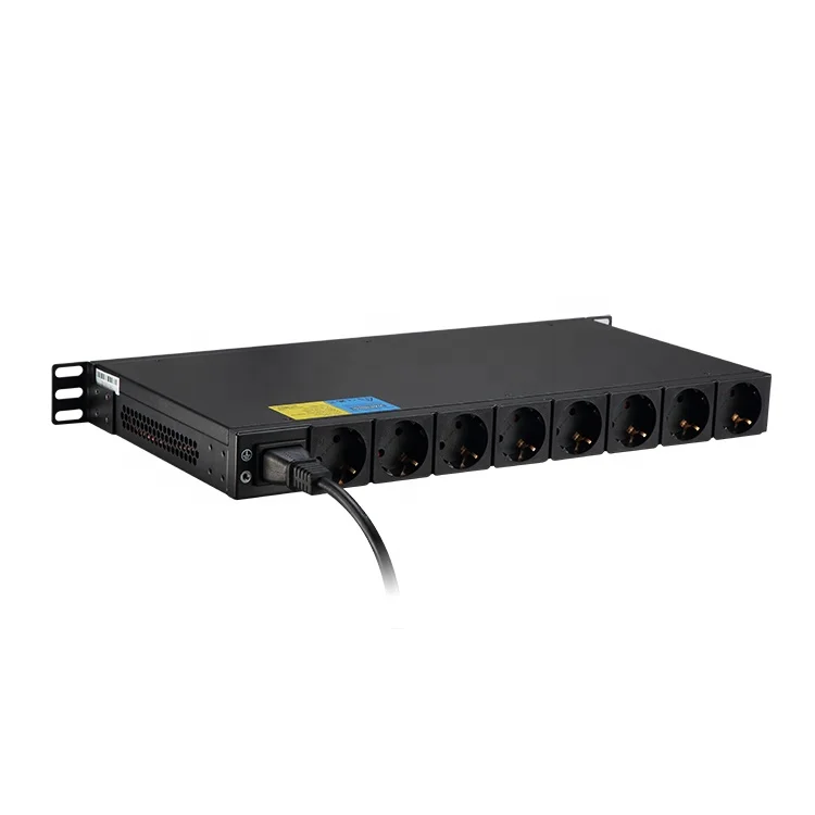 19inch Smart Power Distribution Unit with Plug Master Switch for Server Rack Data Center Computer Room