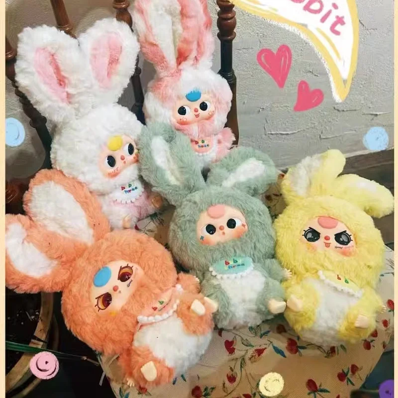 Baby Three Lily Rabbit Little Town Series Plush Blind Box Toys Action Figure Kawaii Dolls Toys Collection Model Toy Gift