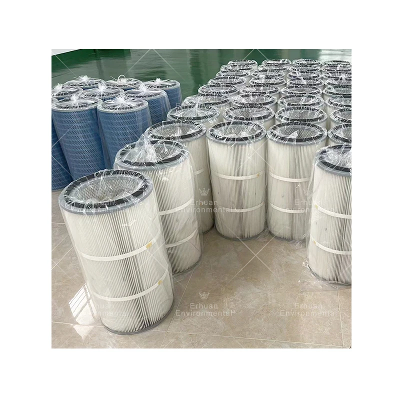 Erhuan Powder Coating Cartridge Dust Removal Ptfe Polyester Industrial Filter For Dust Collector Machine