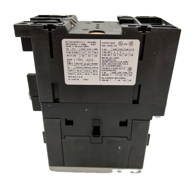 Оригинальный оригинальный контактор постоянного тока AC/DC катушка DC24V Номинальное напряжение 3RT1034-1BB40