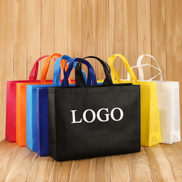 Biodegradable reusable Non woven shopping bags non-woven tote bag ecological bag with logo