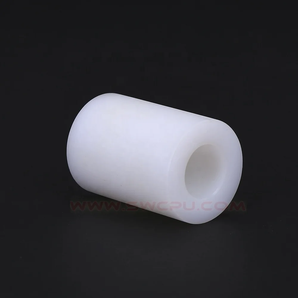Small tolerance molded ptfe turning part machined PTFE plastic bushing