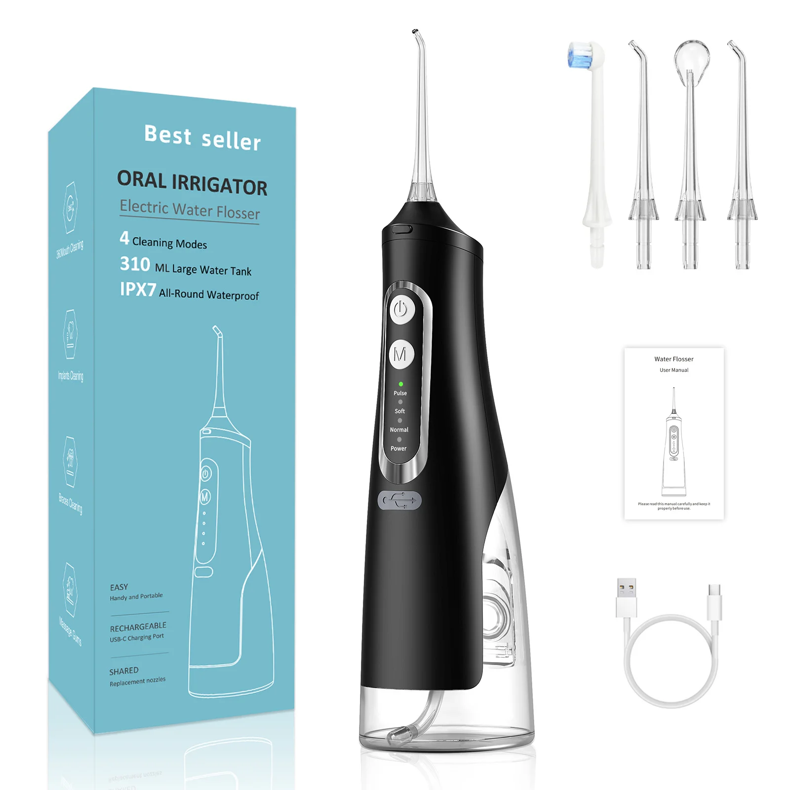 Portable Dental Water Flosser Home Use Electric Toothbrush USB Sonic Toothbrush Appliances Oral Irrigator Cleaner H2ofloss