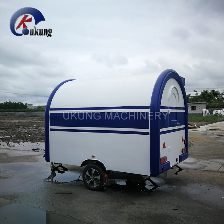 UKUNG American style fast food trailer for sale, fiberglass mobile catering truck for USA market