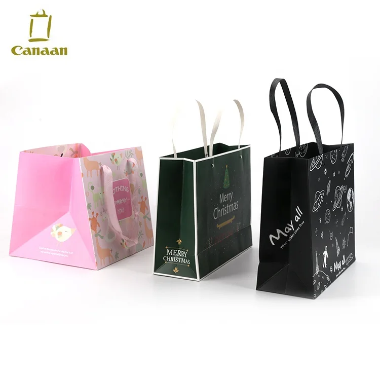 Customized Lovely Girl Gift Paper Boutique Wedding Bag, Shopping Paper Bag Custom Printing