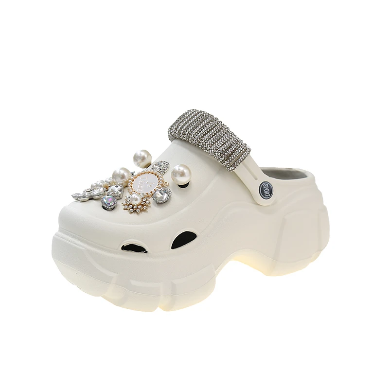 Myway Soft Anti Slippery Ladies Casual Women Wedges Shoes Summer Beach EVA Slides Slipper DIY Clogs With Heel Sandal Slippers