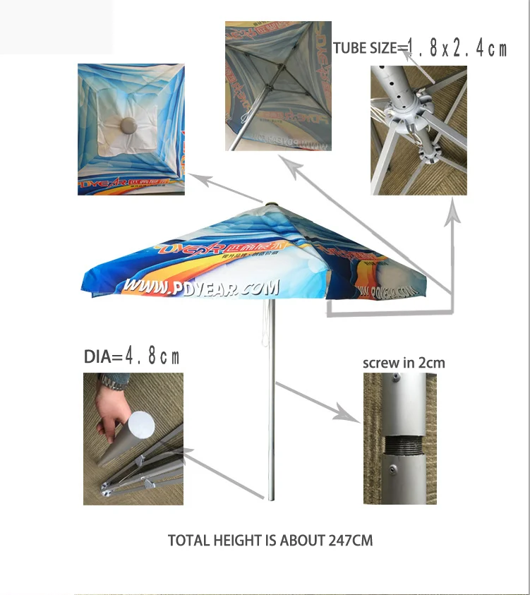 Factory sunshade  big outdoor umbrella advertising beach umbrella parasol