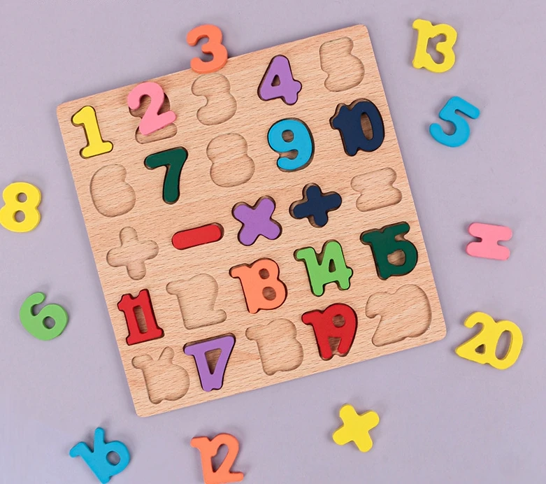 number letters wooden puzzle blocks boys and girls babies early education intelligence matching