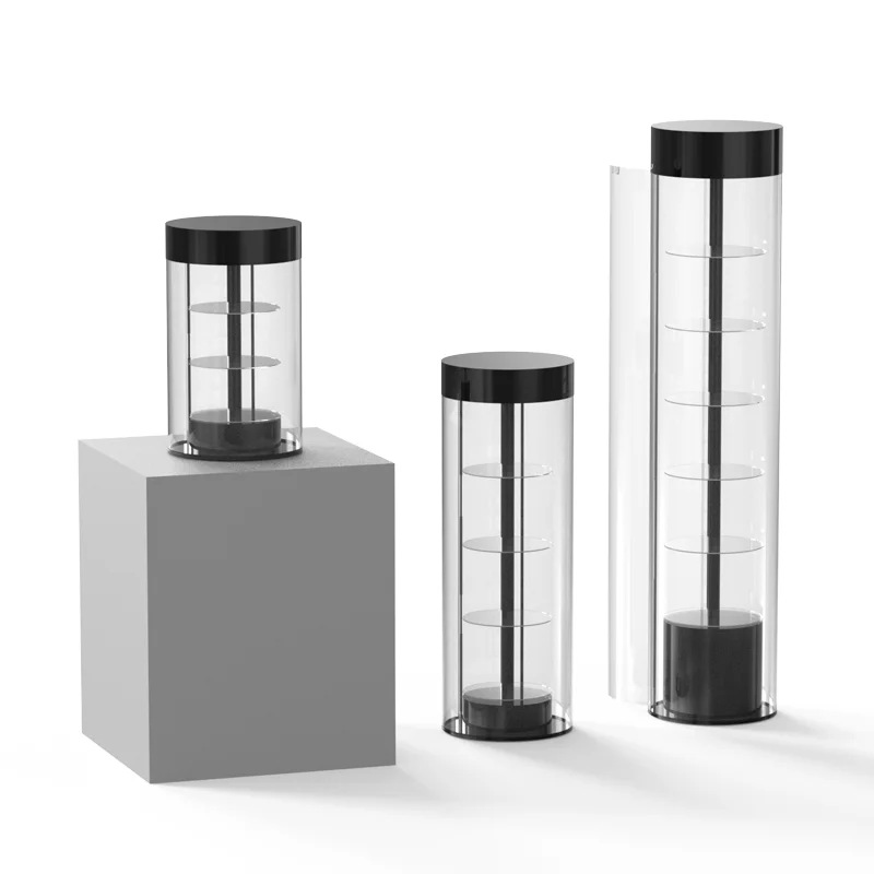 Floor stand Acrylic display cabinet Rotating display rack Accessories gondola display for retail store