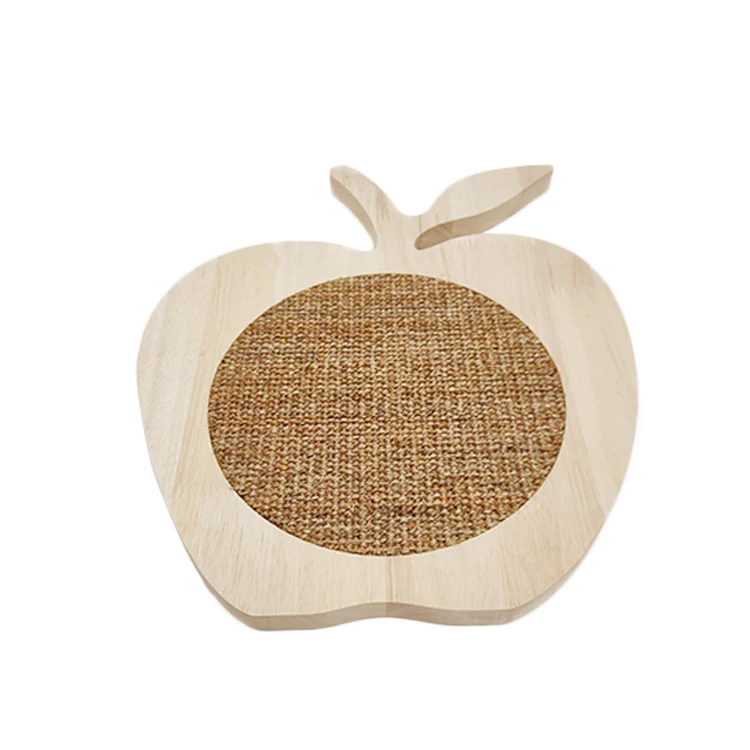 Прочная и высококачественная деревянная Когтеточка для домашних животных Sisal с настенным креплением