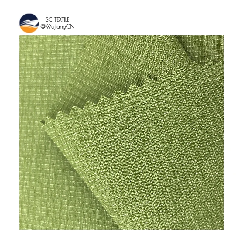 Hot-selling plaid four-way-stretch fabric 162gsm polyester nylon fabric for jacket